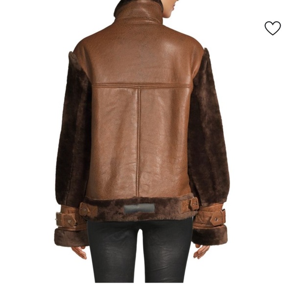 Brown Leather and Fur Women's Jacket - Picture 2 of 8